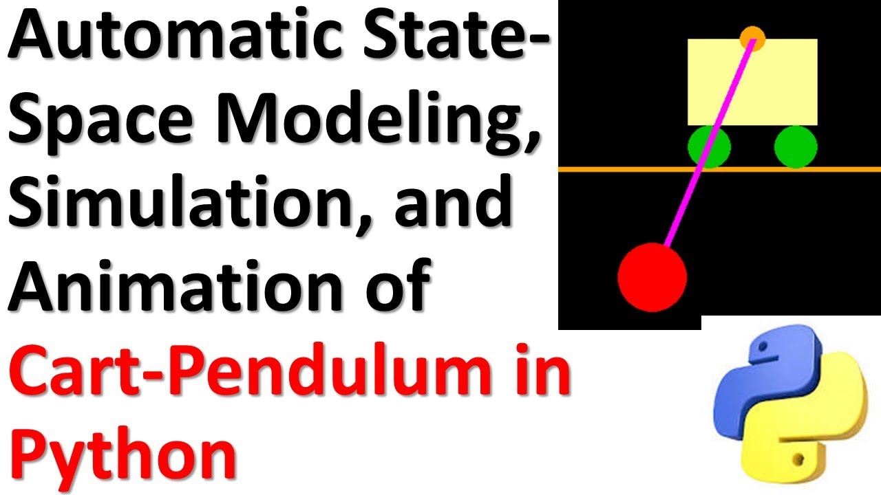 Nonlinear Cart-Pendulum: Automatic State-Space Modeling, Simulation, and Animation in Python