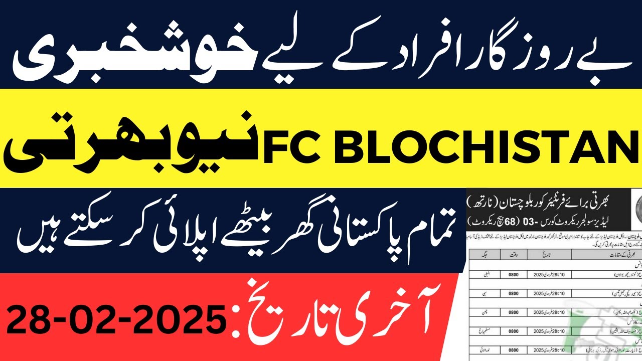 How to Apply for Soldier in FC Balochistan 2025 | Complete Guide for Frontier Corps Jobs