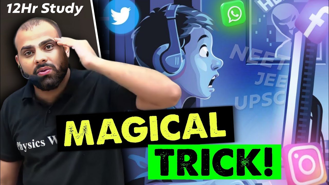 Magical Trick for Non-Stop Study🤯| 12Hr Study Motivation| MR Sir Motivation| IIT JEE NEET Motivation