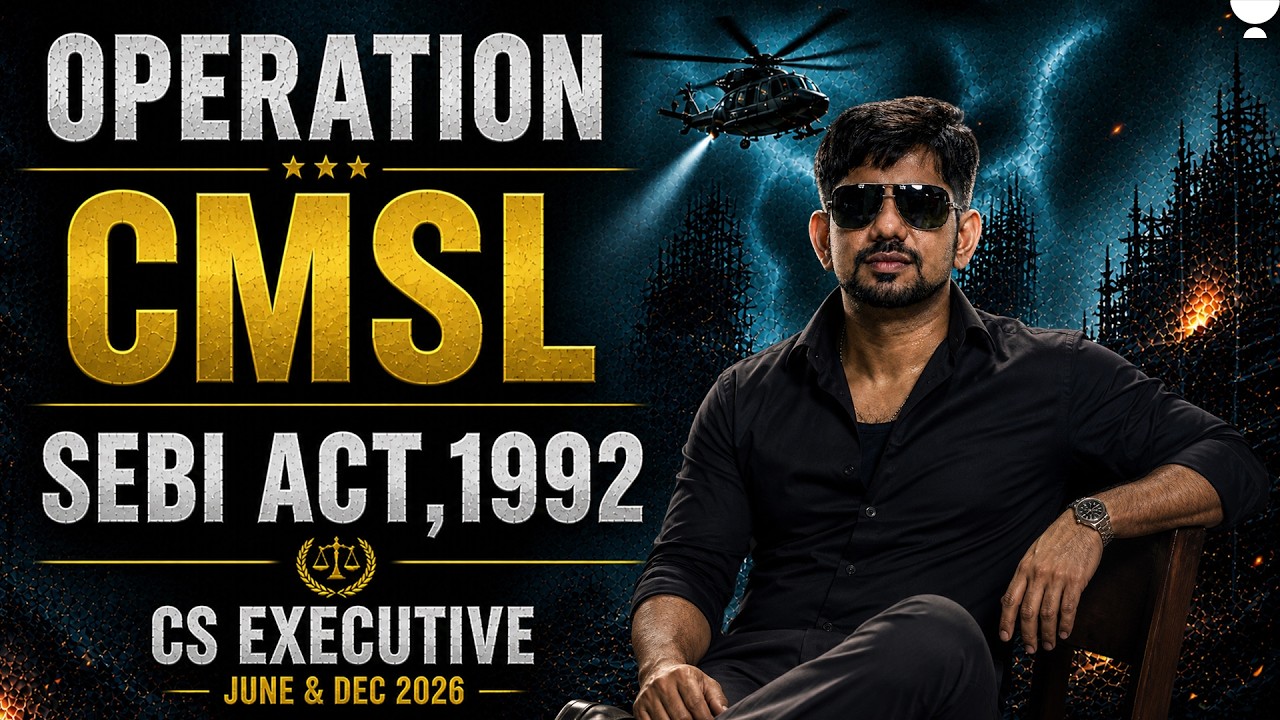 CMSL Marathon | CS Executive One Shot Revision | SEBI ACT ,1992 | CS Amit Vohra
