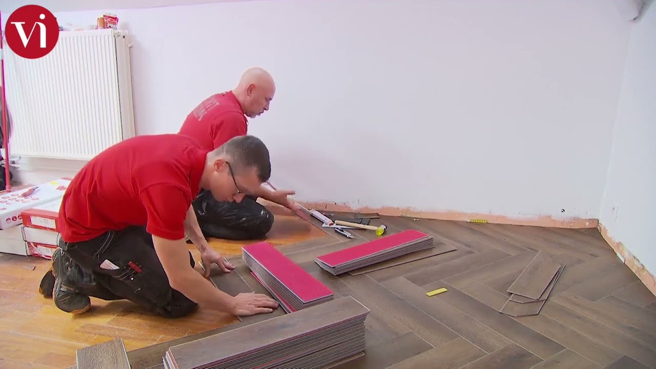 DIY Installation of ParquetVinyl Herringbone Flooring