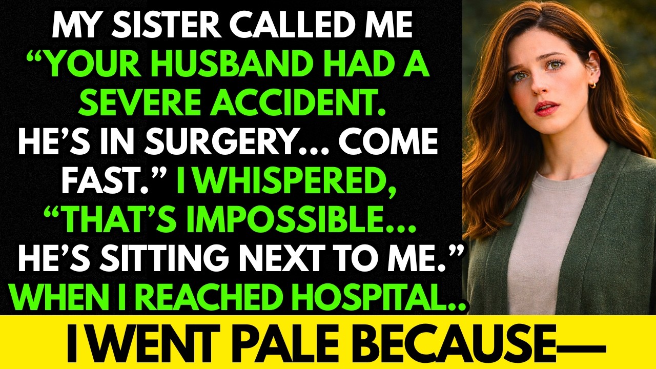 MY SISTER CALLED: “YOUR HUSBAND IS IN SURGERY.” BUT HE WAS SITTING NEXT TO ME AT HOME.
