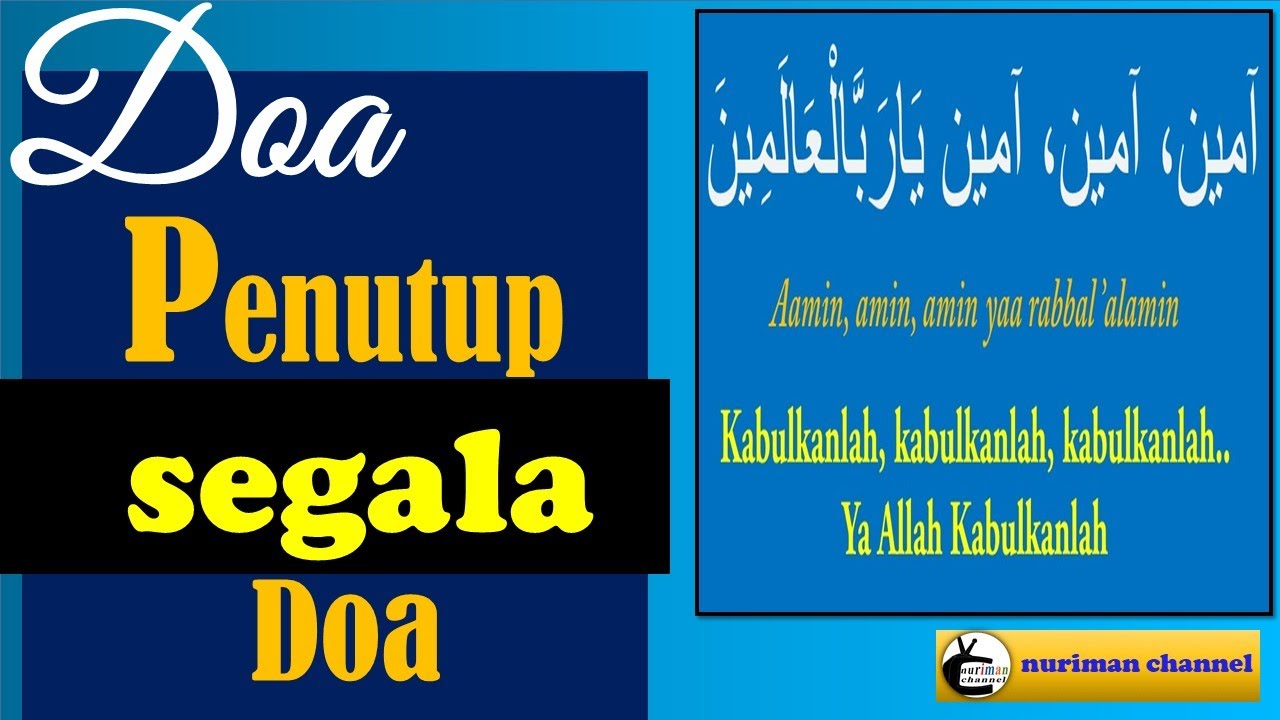 Doa Penutup
