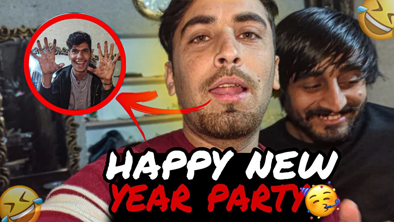 Happy new year party 🎉 dosto ki sath masti full vlog😂