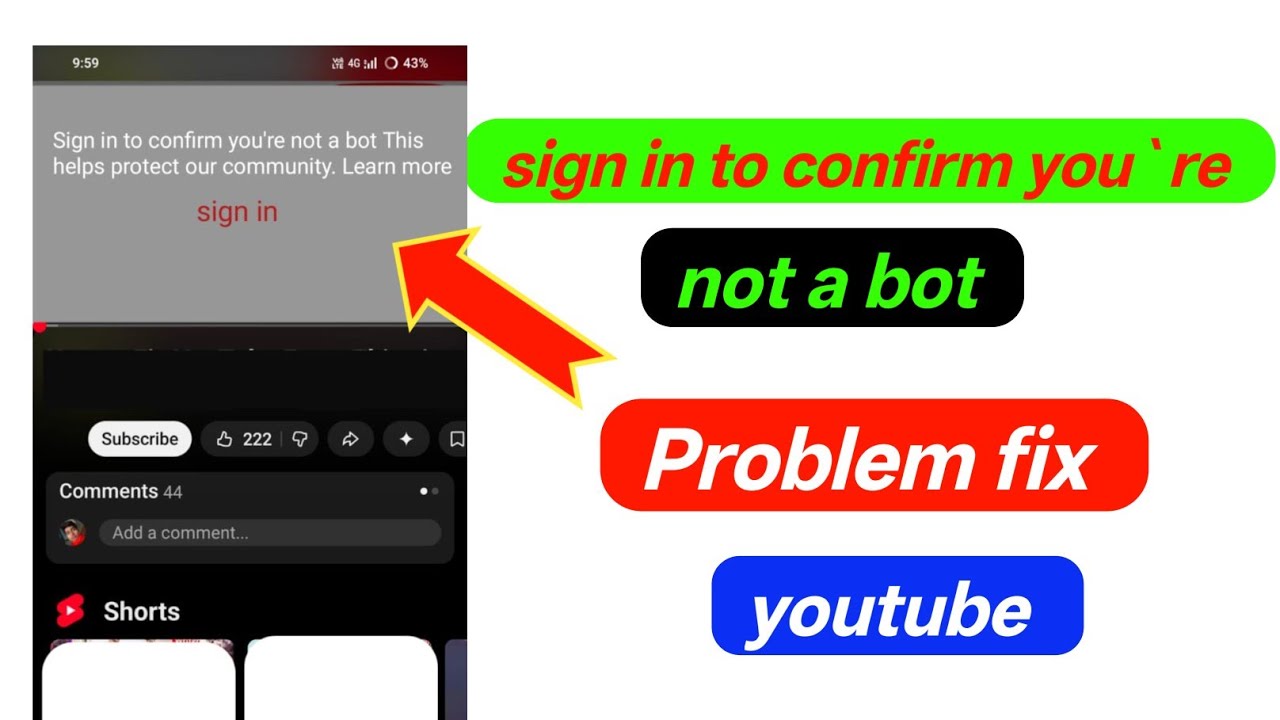 Sign In To Confirm You're Not A Bot Youtube Tv | Smart Tv Youtube Sign In Problem 2026