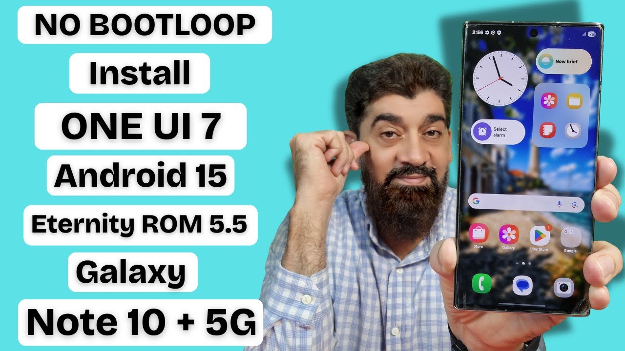 Установка ONE UI 7 Android 15 на Galaxy Note 10 + 5G и Note 10 5G #руководство #установка #легко