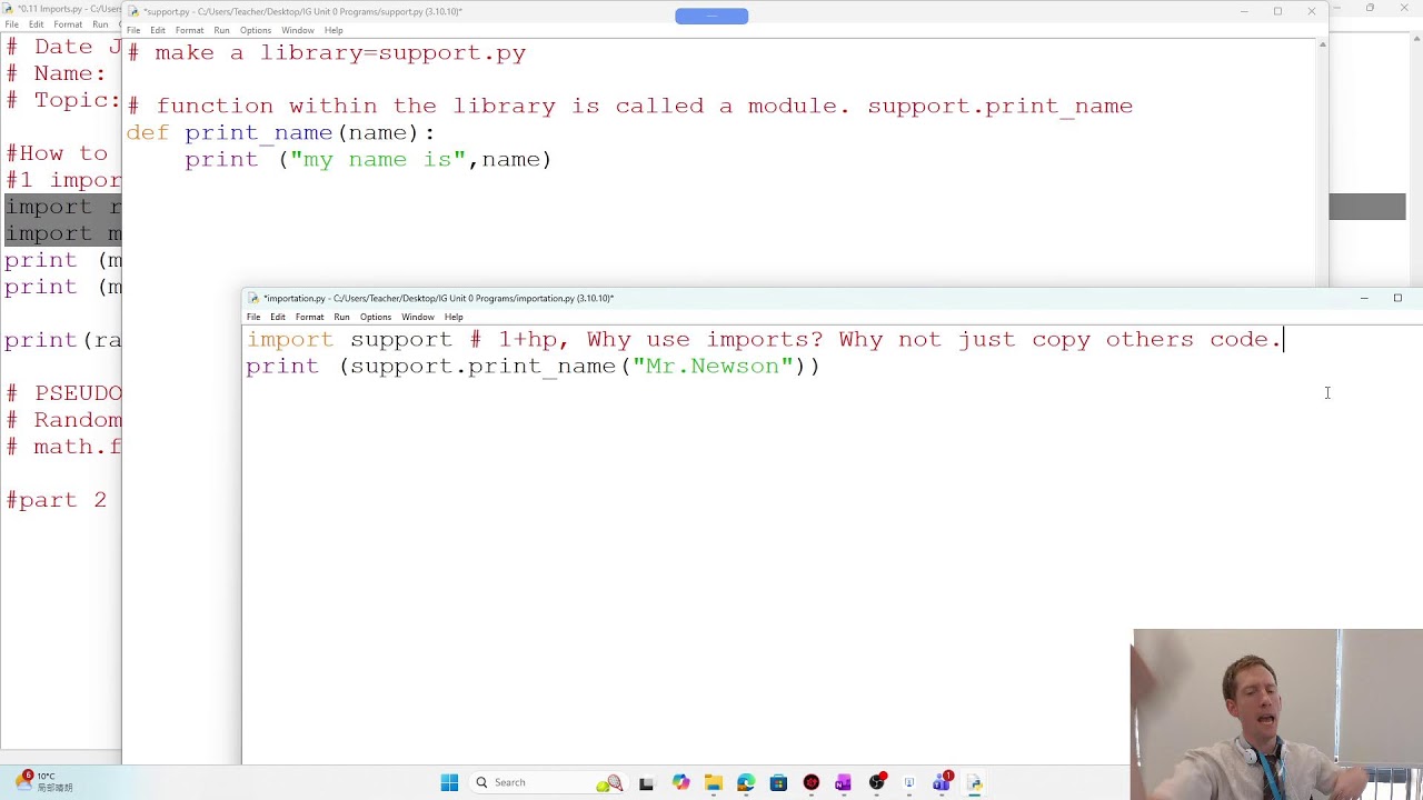 0.11 Imports and Libraries - IGCSE Level Programming - (Cambridge Computer Science 9618)