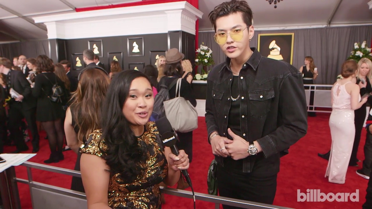 [720P] 170213 59th Grammy Awards Red Carpet Interview - Kris Wu Talks 