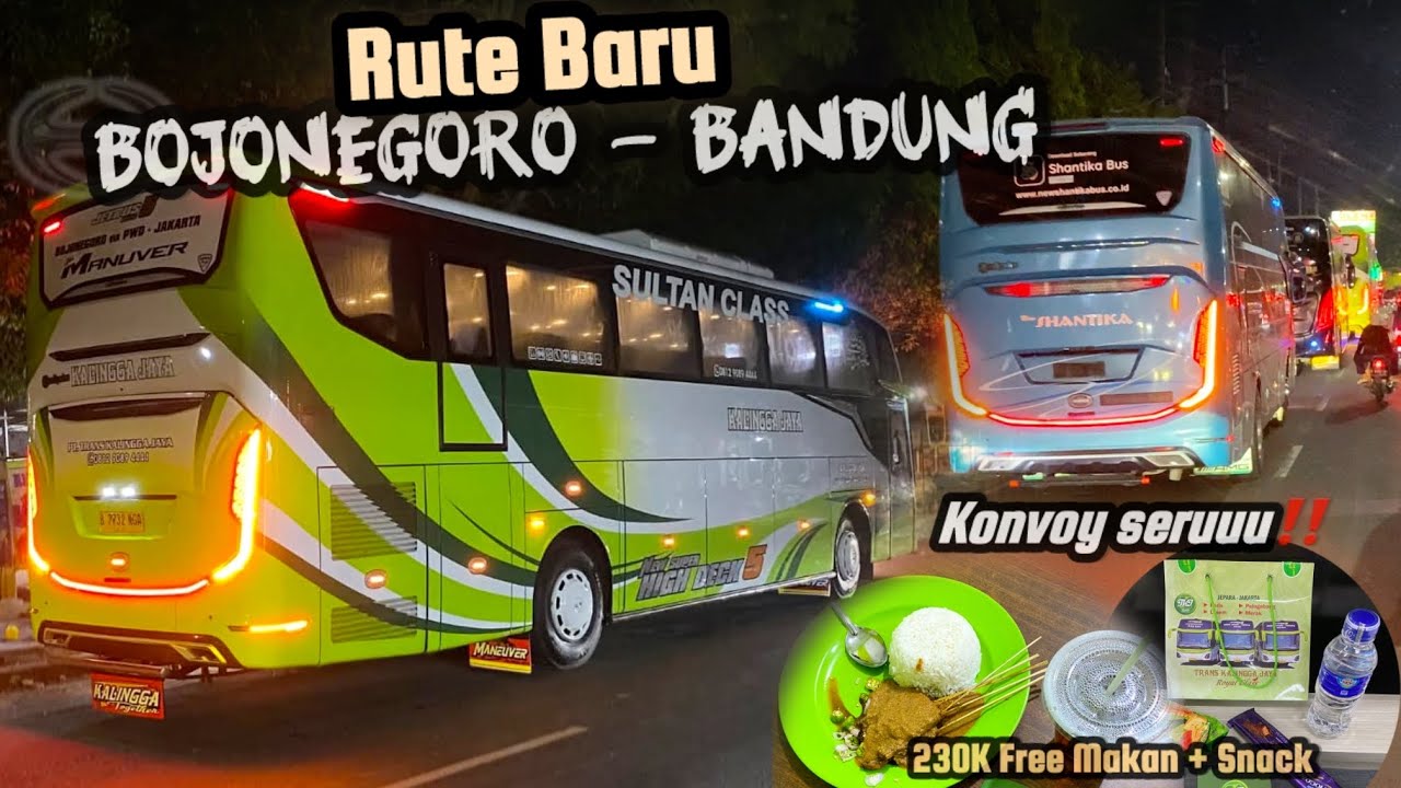 AKHIRNYA BUKA RUTE BARU😍- Trip Kalingga Jaya “Manuver” Jetbus 5‼️Rute Baru Bojonegoro - Bandung.