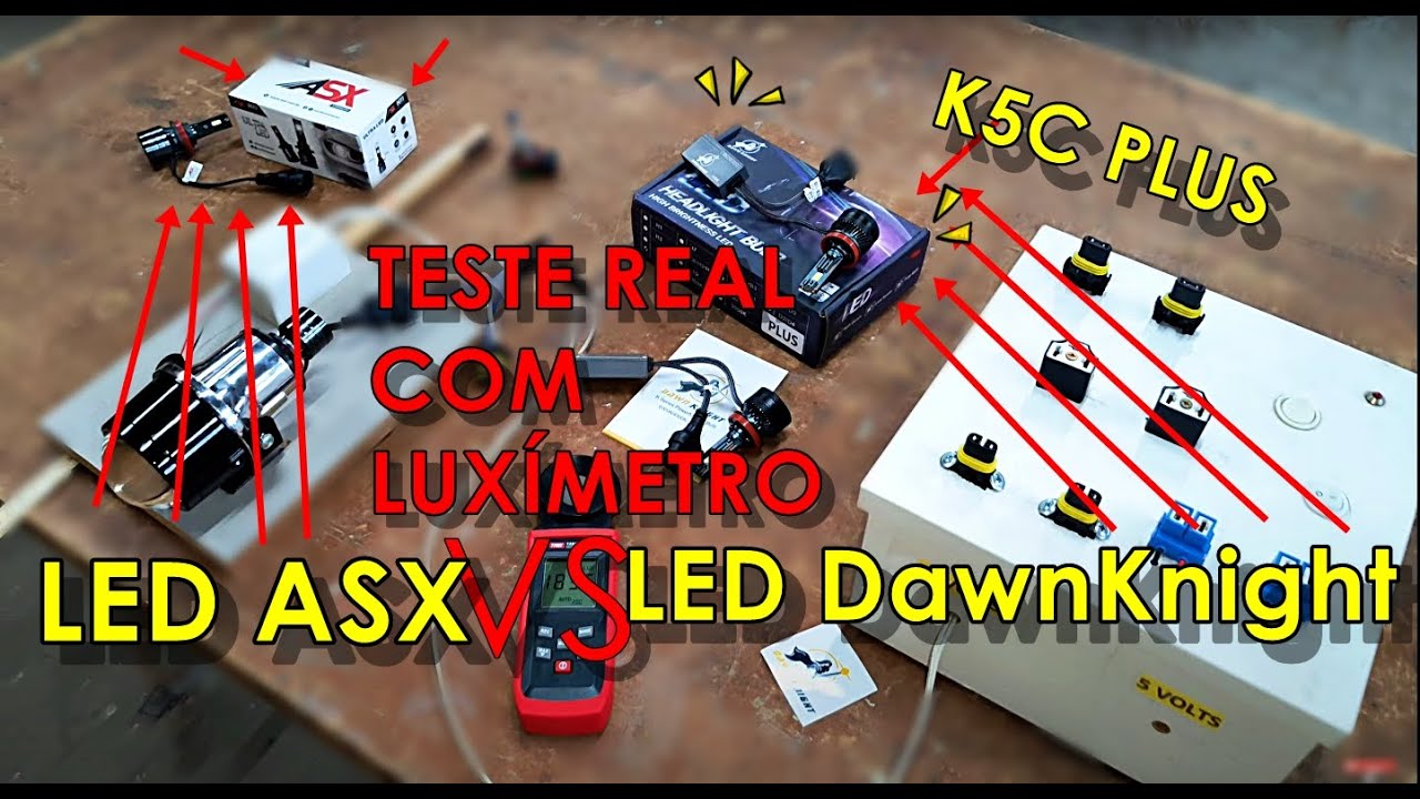 Teste K5C PLUS 140w DawnKnight - 35.000 lumens - A melhor lâmpada ☀️☀️
