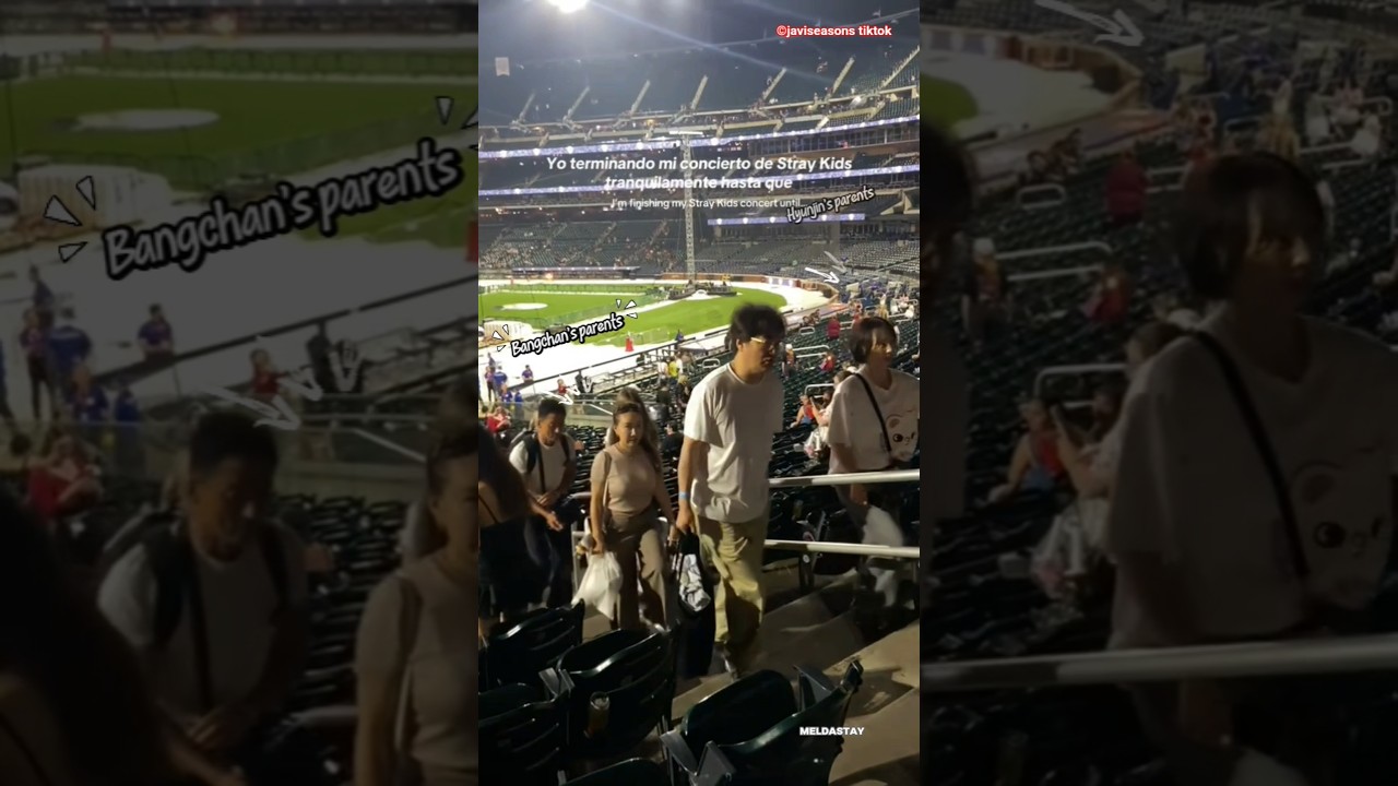 Hyunjin and Bangchan's Parents Enjoy Stray Kids Concert Together in nyc💖  #hyunjin #bangchan