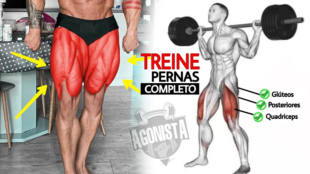 7 Exercícios Treino de Pernas Insado Completo para coxas maiores e mais densas
