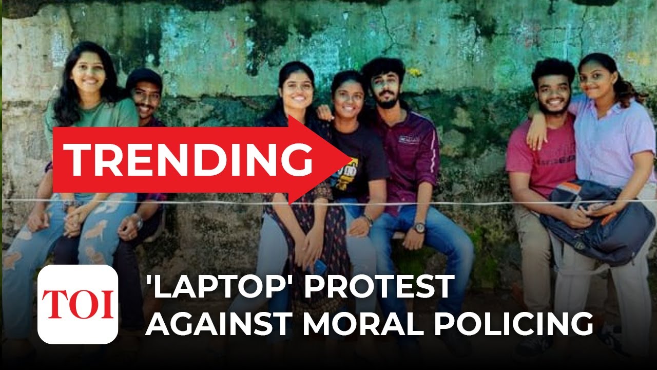 Bench and laptops: Kerala students' unique protest against moral policing
