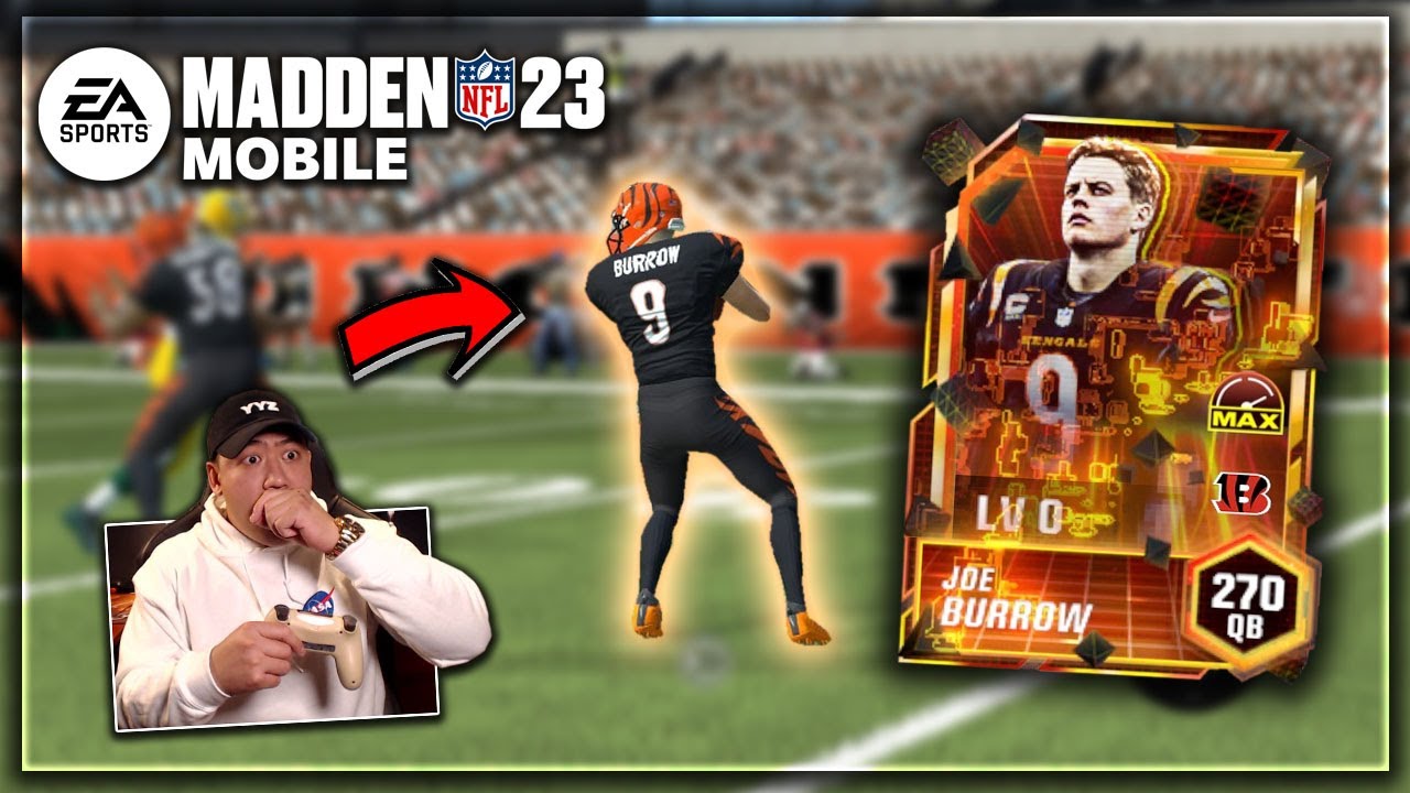 270 FOIL MAX JOE BURROW DOESN'T MISS!! MADDEN MOBILE 23 MADDEN MAX GAMEPLAY