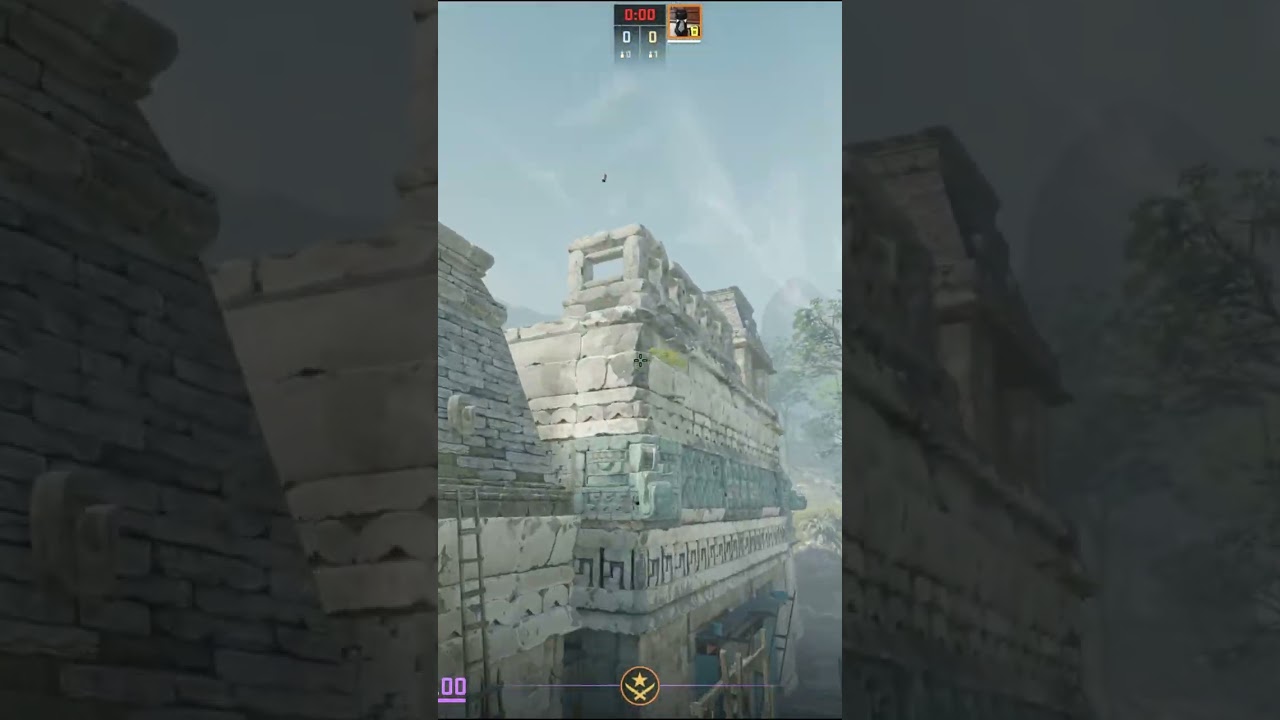 Smoke CAVE On Ancient In CS2 #cs2 #shorts