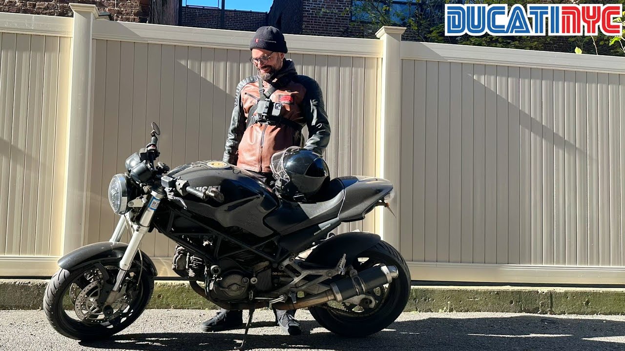 Guigo's 1st MOTO RIDE EVER in New York City - on my Ducati Monster 620