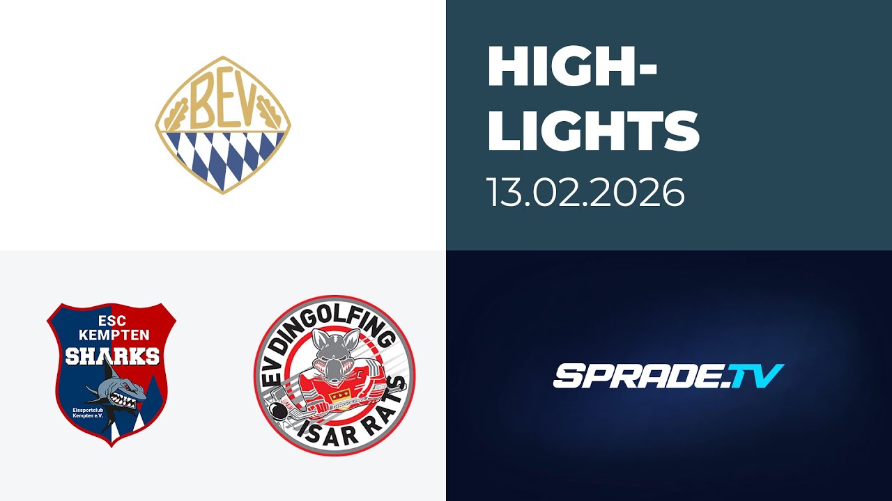 13.02.2026 - Highlights - ESC Kempten vs. EV Dingolfing