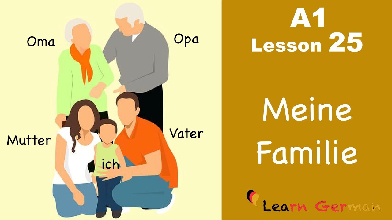 Learn German | Family | Meine Familie | German for beginners | A1 - Lesson 25