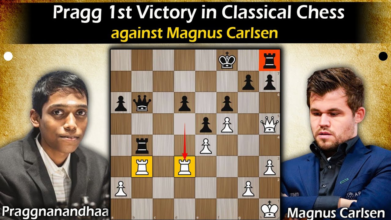 Pragg 1st Victory in Classical Chess against Carlsen | Pragg vs Carlsen 2024