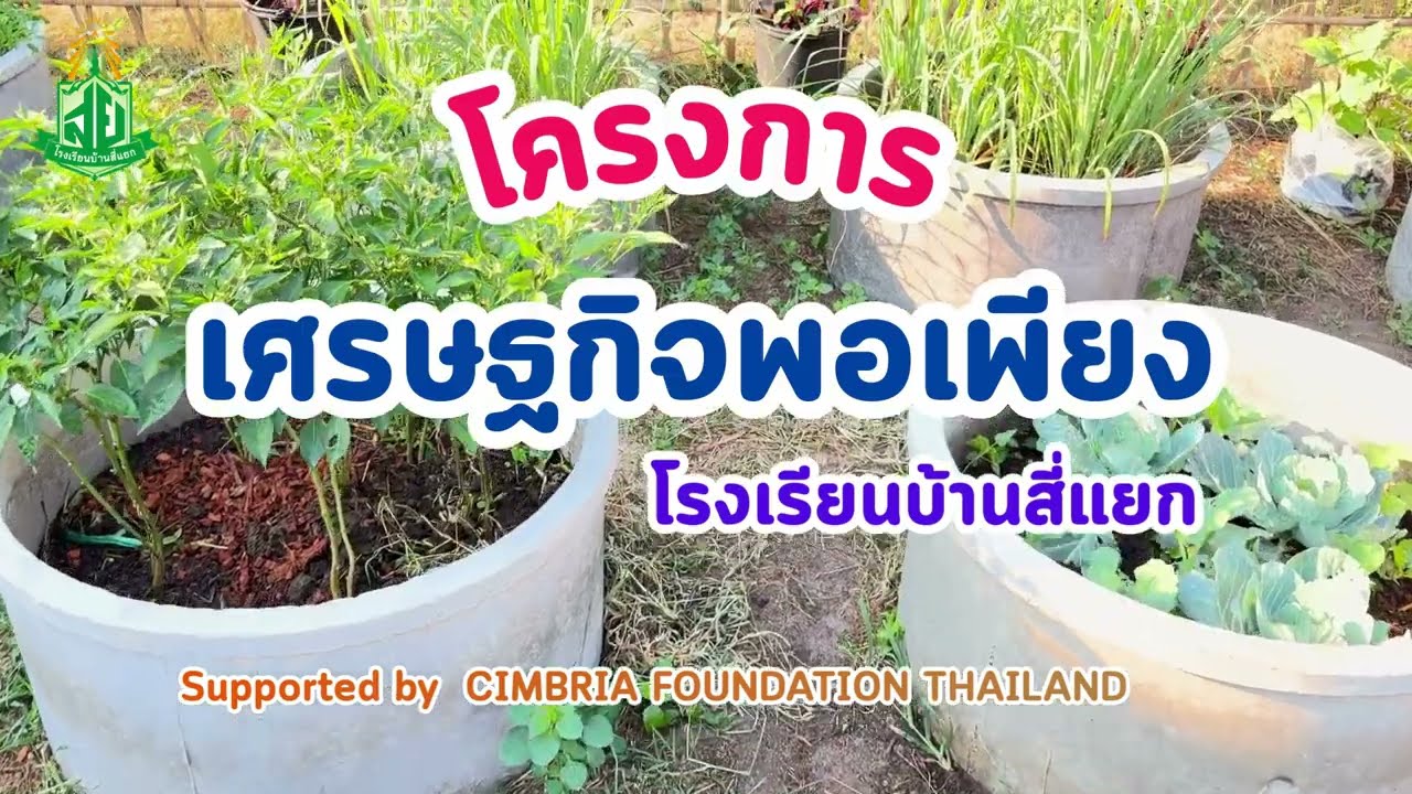 โครงการเศรษกิจพอเพียง สนับสนุนโดย CIMBRIA FOUNDATION THAILAND