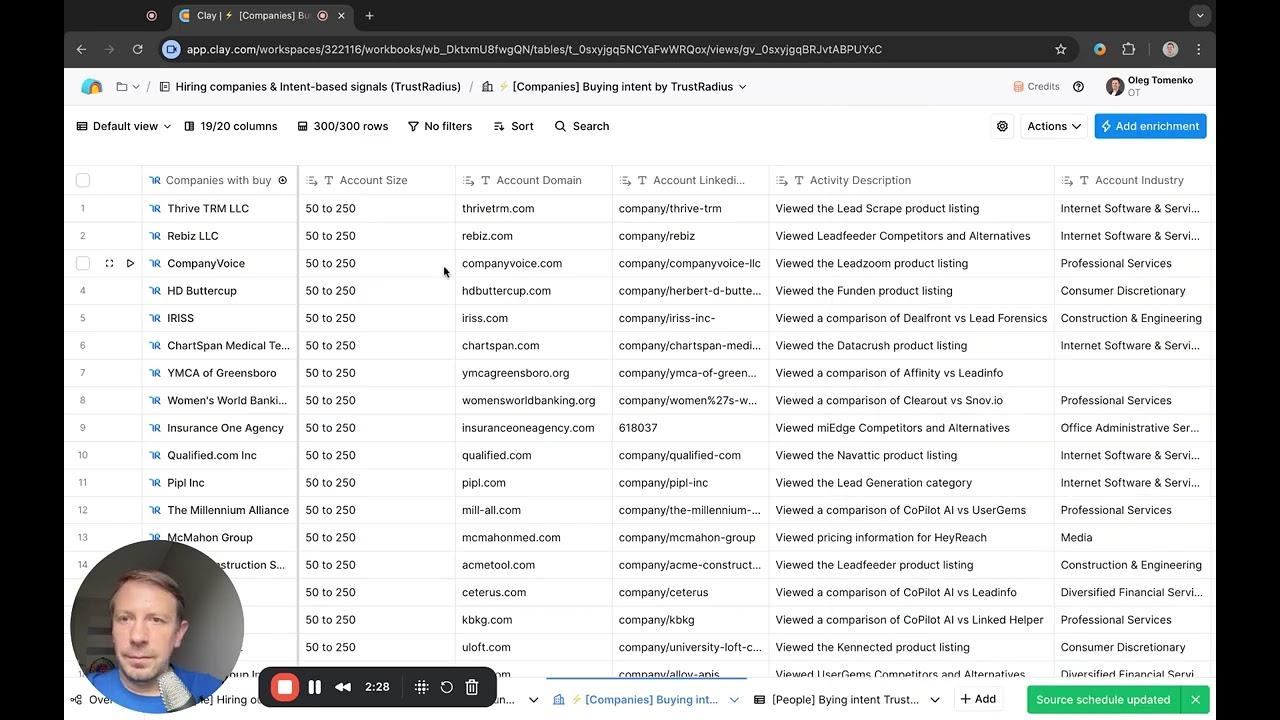 Automated B2B Lead Generation with Clay + Intent Data (2025 Workflow)