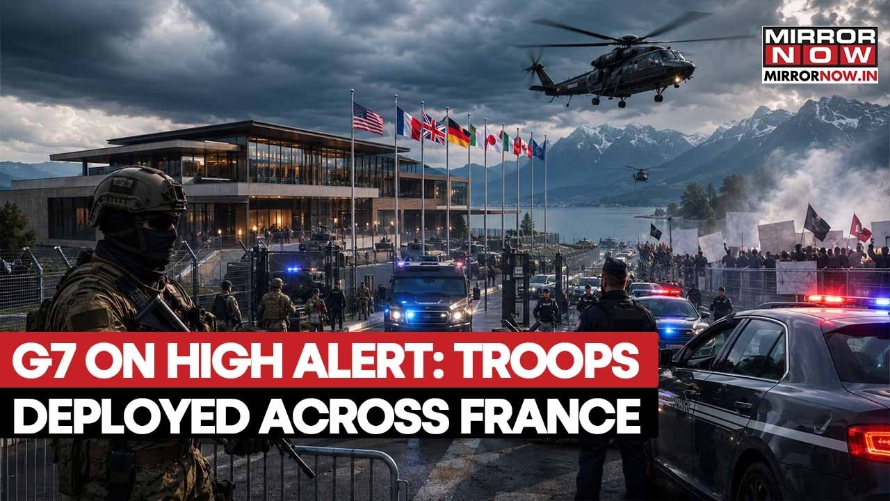 Женева на осадном положении перед саммитом G7: 4000 военных и дроны на фоне протестов | Смотреть