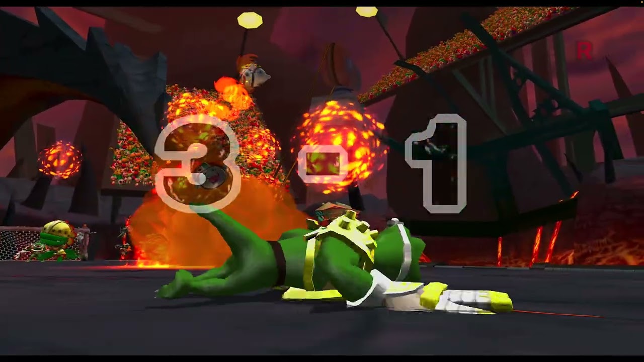 Mario Striker Charged (4k) - Petey Piranha vs Bowser