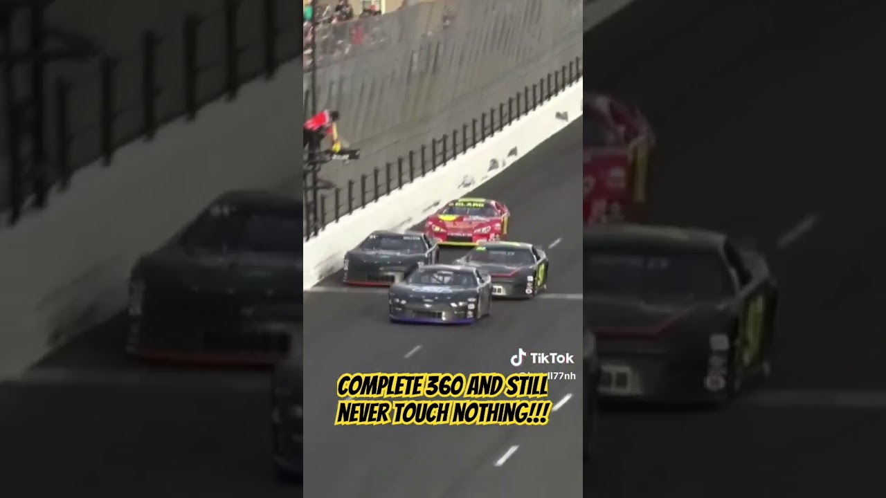 One hell of a job driver complete 360 and nobody are never hit the wall!!   #driver #spun #racing