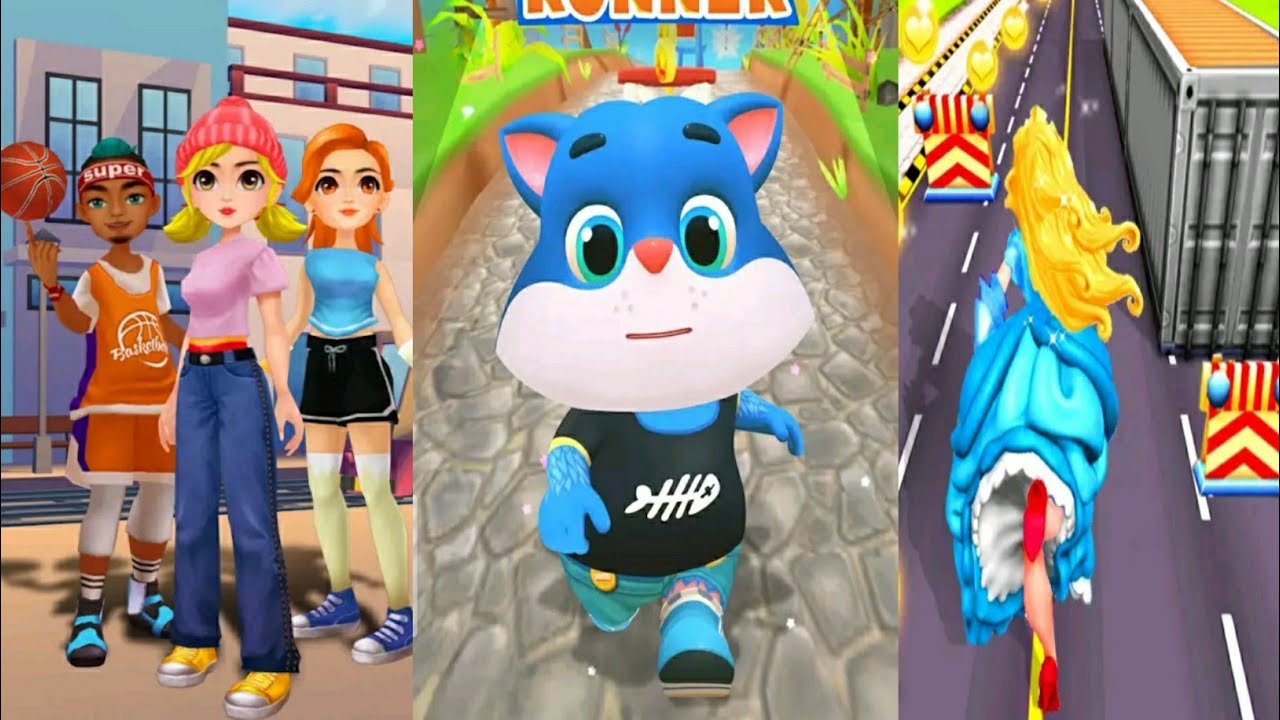 Adventure Royal Princess Runner VS My Cat Runner - Running Game VS Subway Train Surf Runner Gameplay