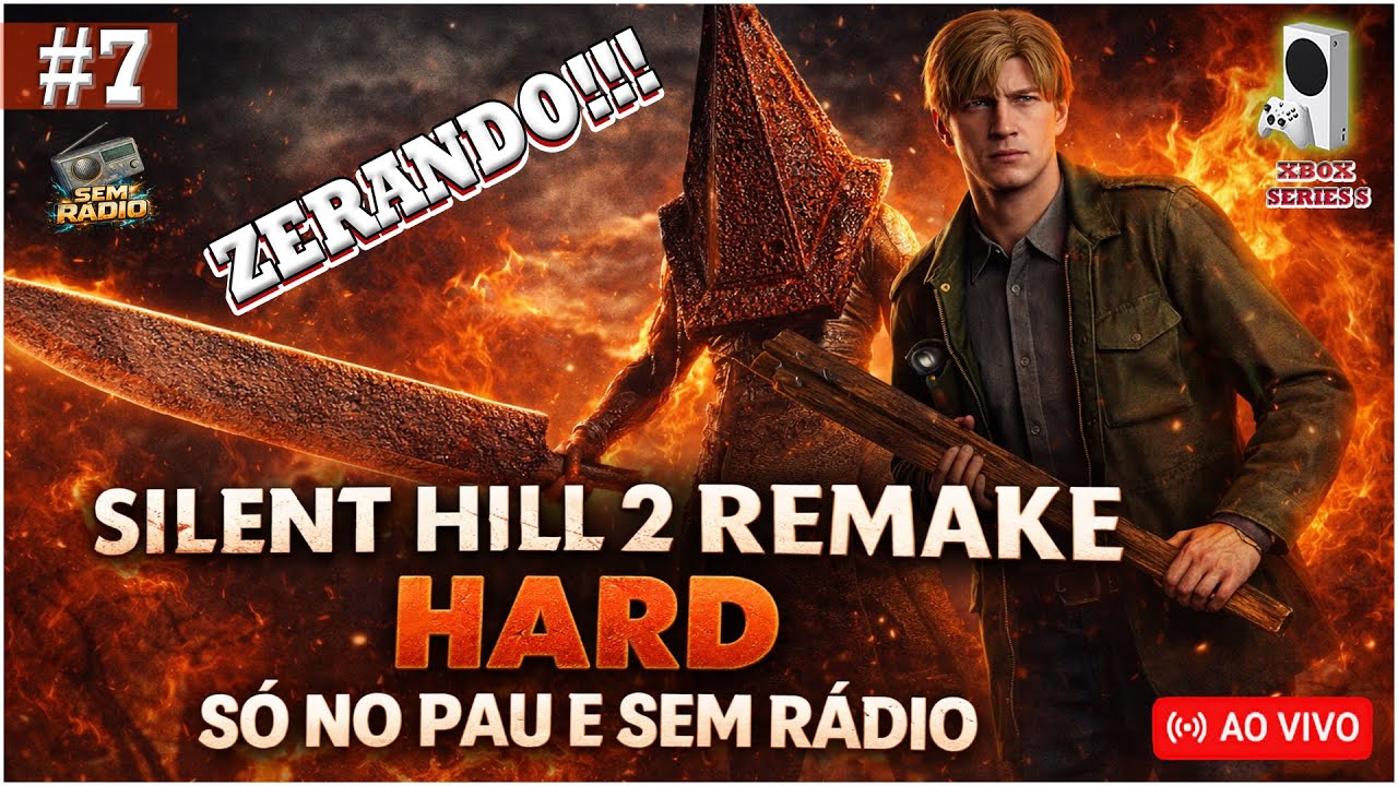 SILENT HILL 2 REMAKE HARD MODE #7 ZERANDO SÓ NO PAU E SEM RÁDIO! #GOTY #XBOX #PS5 #PC #SILENTHILL2