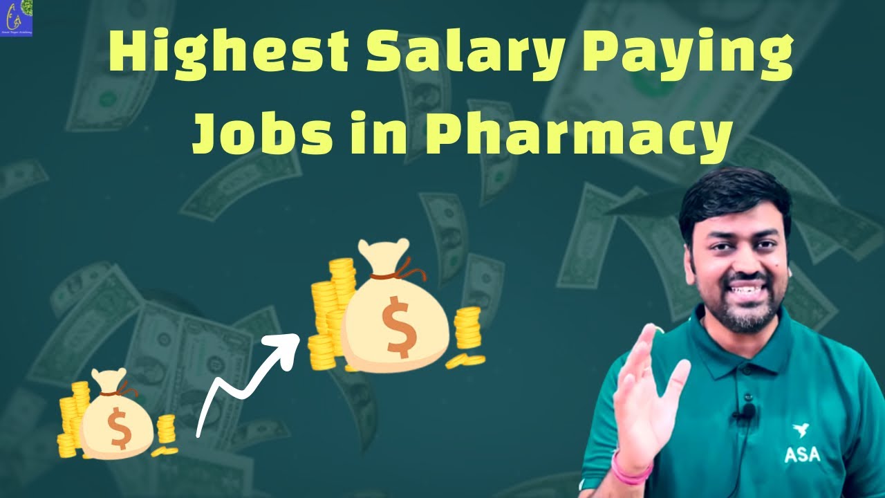 Highest Salary Jobs Sector in Pharmacy || Top Best Salary Paying Jobs in the Pharmaceutical Industry