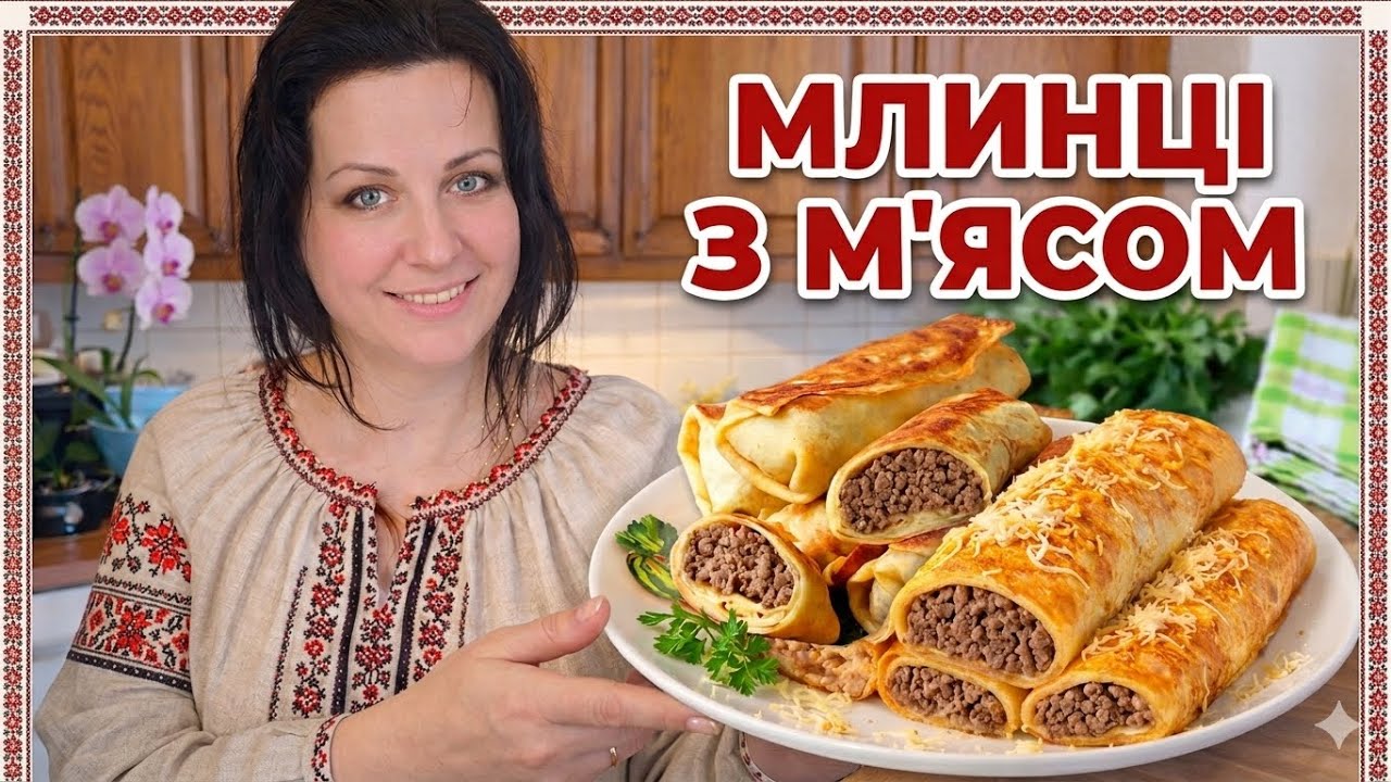 МЛИНЦІ З МʼЯСОМ, ЯКІ ЗʼЇДАЮТЬ ЗА 5 ХВИЛИН 😋