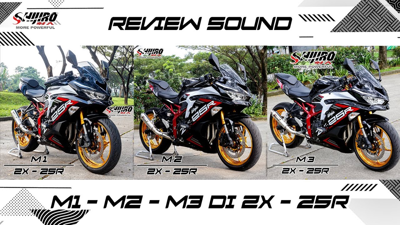 SHIJIRO RACING EXHAUST SYSTEM - TYPE M1 M2 M3 FOR ZX 25R | THREE IN ONE VIDEO