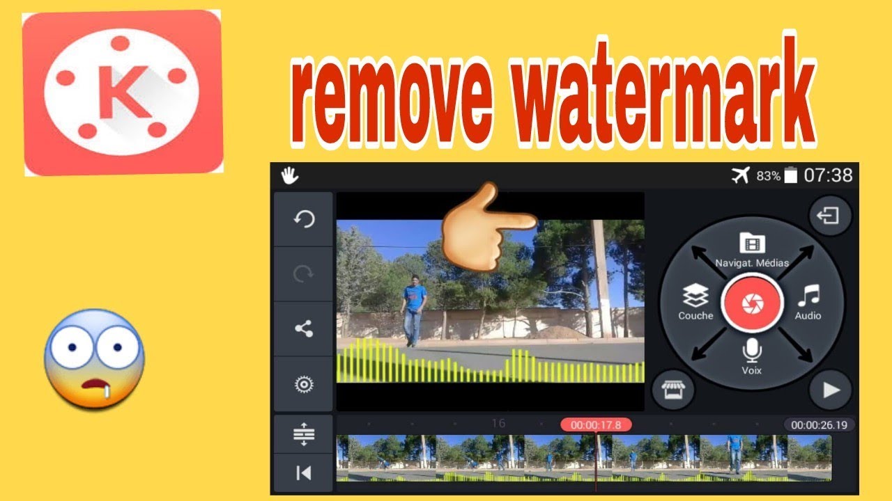 How to remove watermark in kinmaster | latest video of 2018