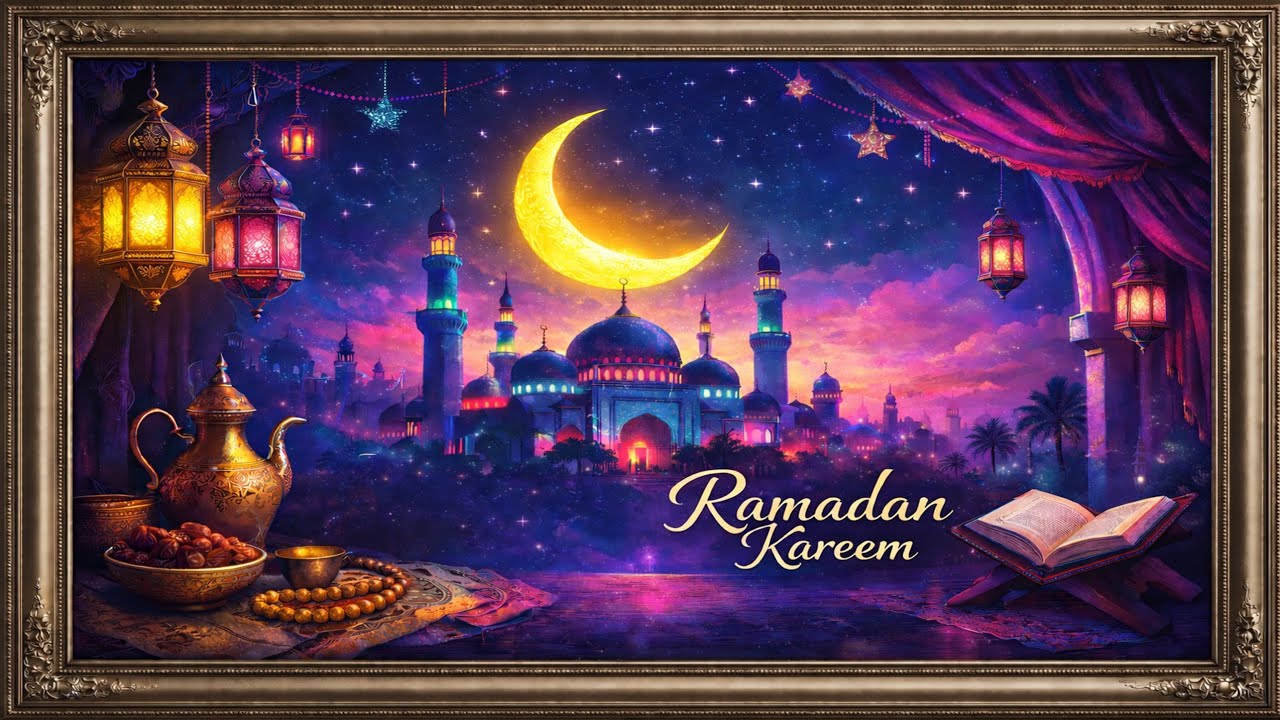 Ramadan Gold Islamic City Ambience✨🌙  إطار رمضاني فاخر✨ 🌙