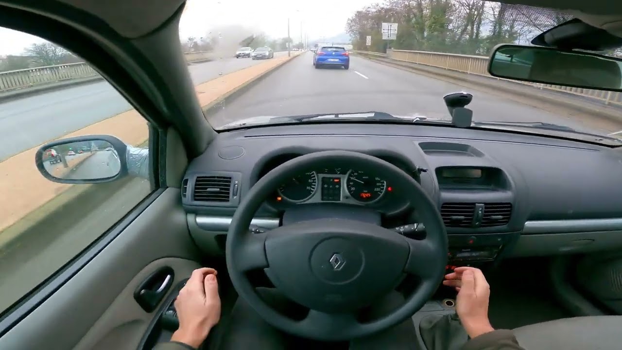 🔥 Renault Clio 2 II 1.5 dCi 65 2003 POV Driving HD 4K Diesel K9K Clio Debana رونو كليو