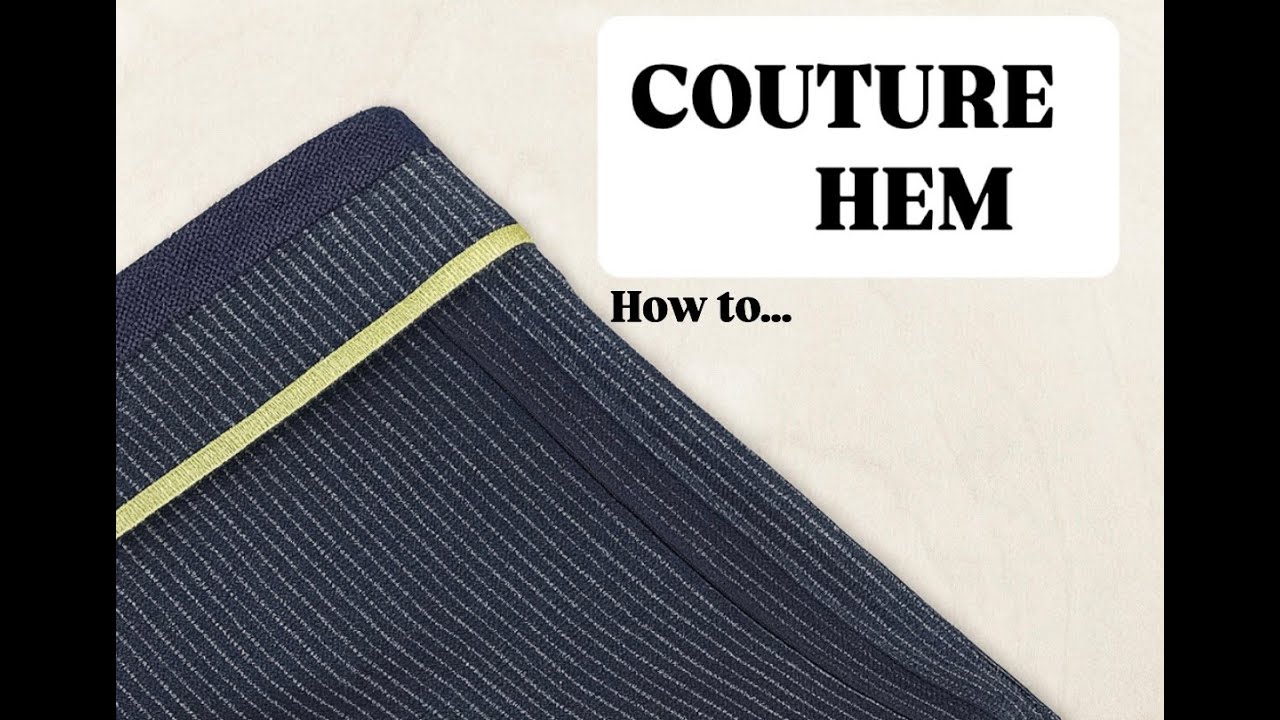 How to Hem Trousers with Bias Tape & Kick Tape | Couture Sewing Tutorial
