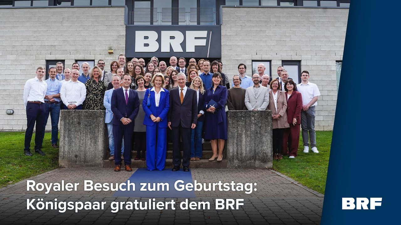 80 Jahre BRF: König Philippe und Königin Mathilde besuchen das Funkhaus