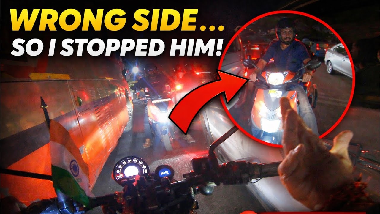 He Came From Wrong Side… So I Stopped Him!