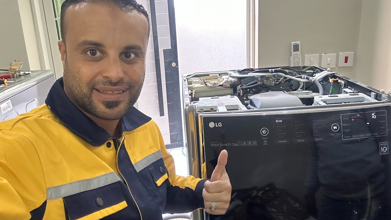 عملاق الغسالات الديجتال اصلاح غساله ٢١كليو ال جيً عطل dE1