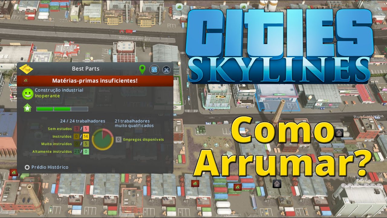 CITIES: SKYLINES - Como resolver Problema de Falta de Matéria Prima nas Indústrias