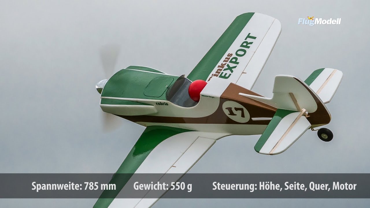 Pinkus Export, ein Downloadplan-Modell aus Depron aus der Zeitschrift FlugModell 1+2/2020