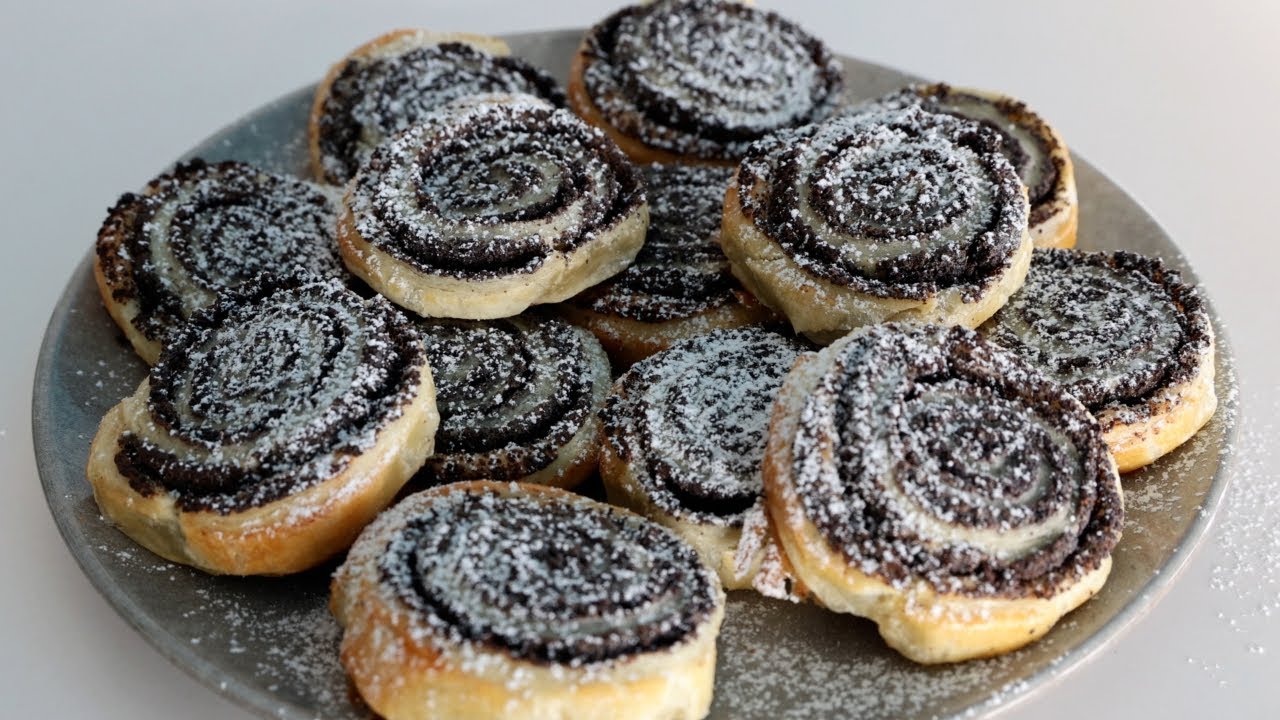 Poppy Seed Puff Pastries | Easy and Delicious