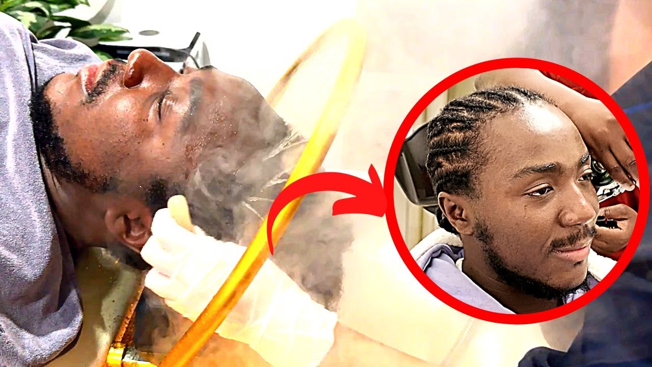 Chinese Girl Deep Cleans My Scalp and Braids My Hair, This Happens Next! ASMR