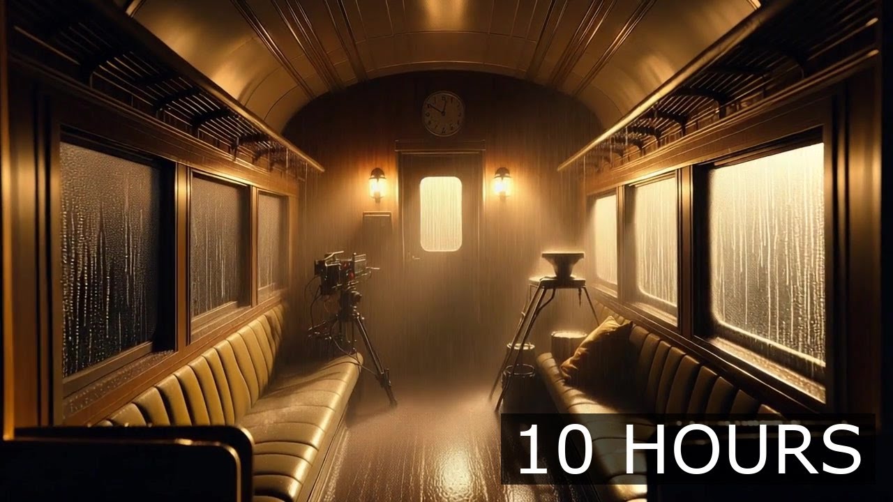 POV you're resting in a vintage train car gently swaying on the tracks. | 10 hours Hours of Peace