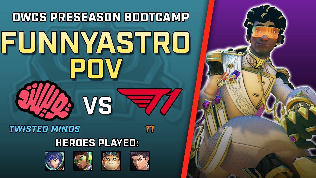 [ FunnyAstro ] Cleaning House on Lucio | Twisted Minds vs T1 | OWCS Preseason Bootcamp