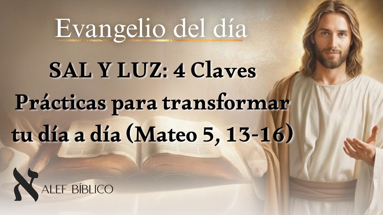 SAL Y LUZ: 4 Claves Pr&aacute;cticas para transformar tu d&iacute;a a d&iacute;a. Lecturas de hoy domingo 08/02/2026.