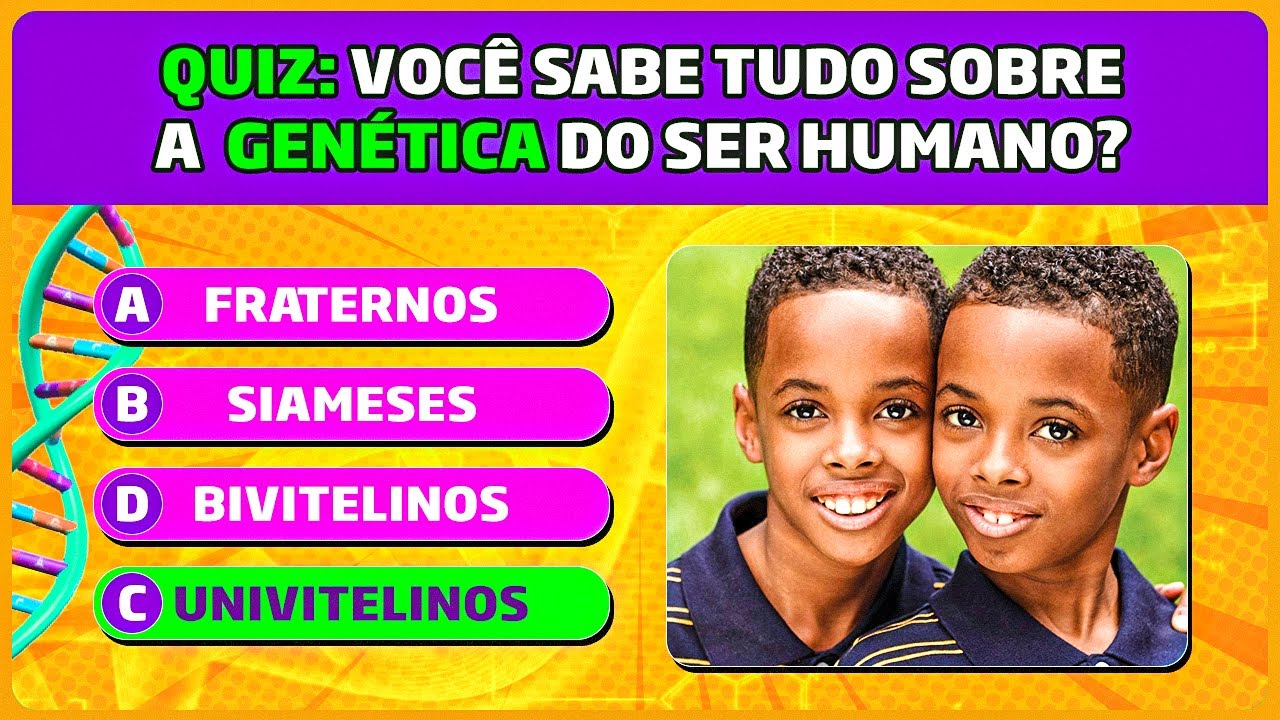 Quiz: Teste seus conhecimentos sobre GENÉTICA!