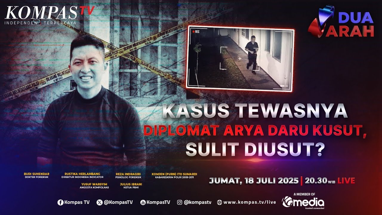 LIVE - Kasus Tewasnya Diplomat Arya Daru Kusut, Sulit Diusut? | DUA ARAH