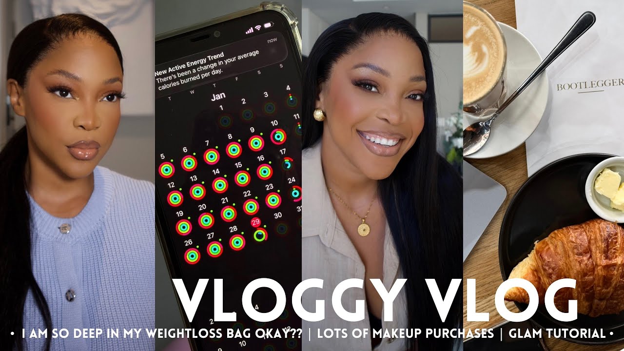 VLOG : I am so deep in my Weightloss bag! | Lots of makeup purchases | Glam tutorial | SA’n YouTuber